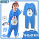 Xuân Thu trẻ em jumpsuits bông dài sleeveth cậu bé chống đá cartoon cô gái mùa hè quần áo nhà mỏng.