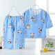 Childrens đồ ngủ lụa cotton mùa hè mỏng nhà băng lụa cậu bé phim hoạt hình bé trai cotton điều hòa không khí quần áo.