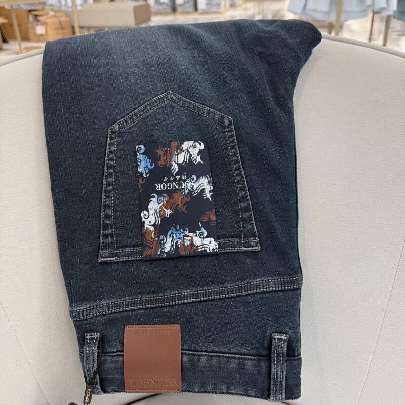 Youngor High-Quality Autumn Cotton and Wool Blend Standard Version Micro-Elastic Jeans Ycxz335702Fwa Youngor High-Quality Autumn Cotton and Wool Blend Standard Version Micro-Elastic Jeans Ycxz335702Fwa