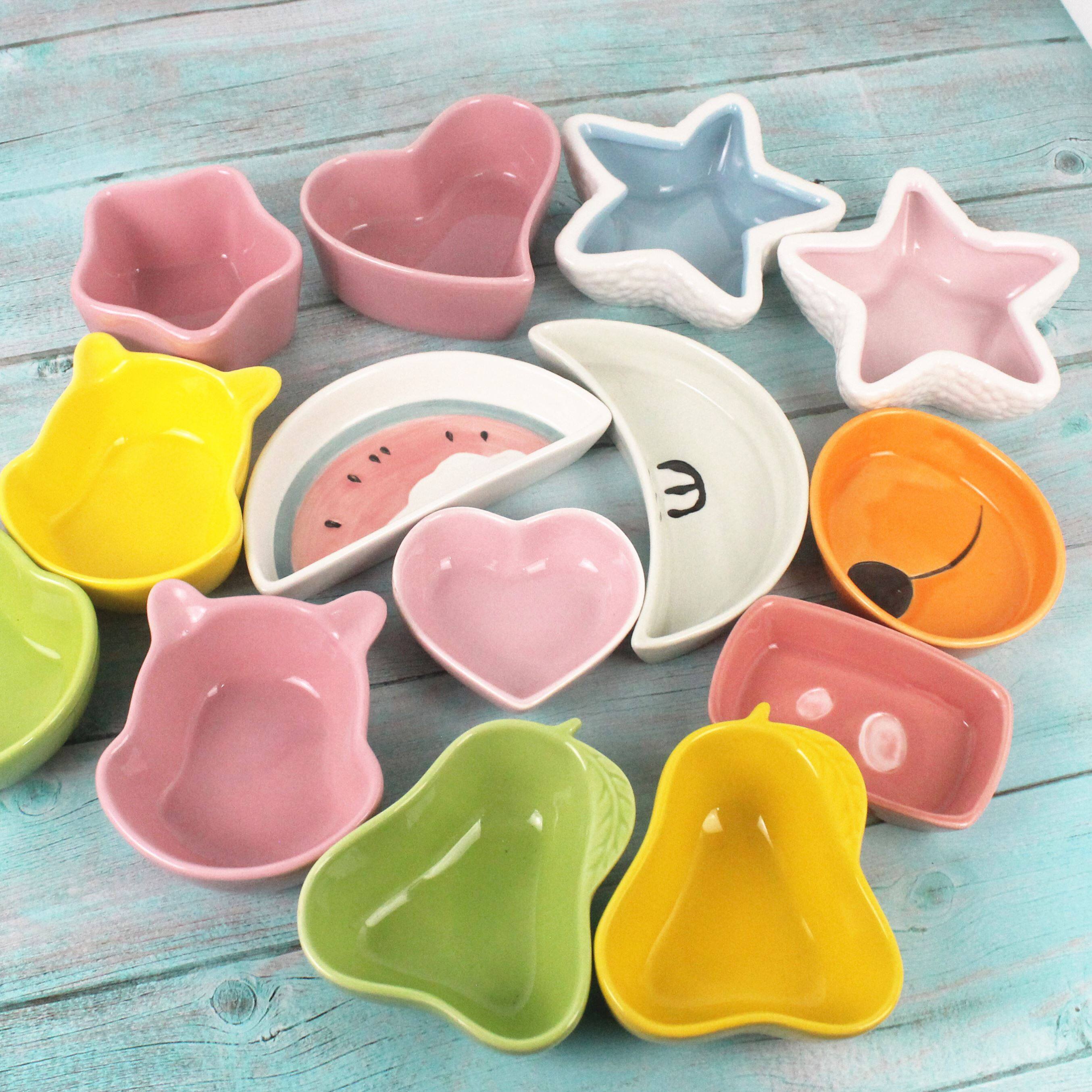 Hamster Grain Basin Bowl Basin Food Basin Rabbit Food Box Flowers Branch Rat Food Pan Sea Star Feed Box Ceramic Bowl ceramic dish