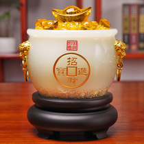 Jade Poly Basin Swing with big name Merchants Caiyuan Finance Yuanbao Company Opening Gift Office Living-room Wine Cabinet Decoration
