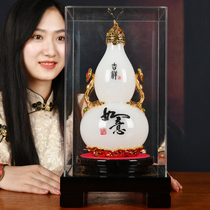 Jade Hyacinth Pendulum with auspicious Ruyi Luck Fung Feng Shui Home Decoration Pint Joo Relocation Living Room TV Wine Cabinet Furnishing