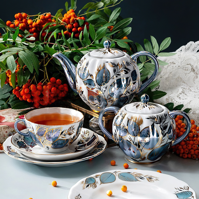 Russian Emperor Lomonosov Moonlight Imported Coffee Cup High-End Exquisite English-Style Afternoon Tea Set Gift Box Russian Emperor Lomonosov Moonlight Imported Coffee Cup High-End Exquisite English-Style Afternoon Tea Set Gift Box