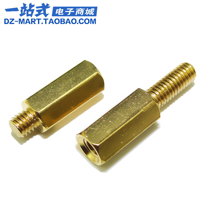 Hexagonal copper column M3 single head long and short tooth copper column main shell main board screw column circuit board support isolation column copper pillar
