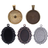 Аксессуары для лотков для ювелирных изделий своими руками, круглые, овальные, драгоценные камни, металлическая основа, стеклянная нашивка, УФ-клей, эпоксидная смола