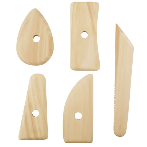 Глина, деревянный комплект, 5 шт