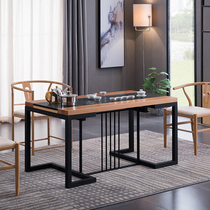 Tea table chair combination minimalist modern fire stone tea table Gongfu tea Several new Chinese tea marble tea table