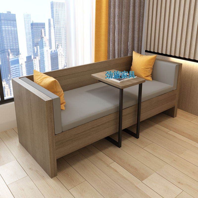 Hotel leisure sofa table and chair combination double room accommodation single 2 simple plate sofa Japanese tatami