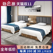 Hotel furniture custom standard room full room large bed linen double B & B hotel Express room hotel special bed