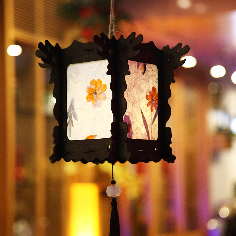Lantern Festival Creative handmade diy flower lantern Retro portable palace Lamp Chinese style Children's lantern Kindergarten