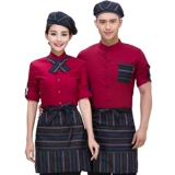 Сотрудник Catering Cathing Chef Hotot Pot Shop Ресторан быстрого питания Отель Официант Работа для одежды с длинным рукавом с длинным рукавом женский и лето
