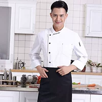 Белый лонгслив, фартук