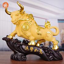 Meaning good decoration Office desktop Home Living room bookcase Study Cow skyrocketing high-end furnishings Light luxury 2021