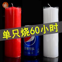 Candles Household burn-resistant old-fashioned smoke-free oversized red and white power outage emergency lighting candlestick daily for Buddha happy events