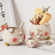 Jingde Town said the new ceramic rabbits, fleshy small flower pot cartoon, cute expression, personal breathable, rough pottery