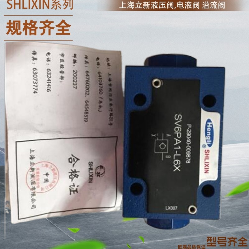 RVP6-30-L2X RVP8-00-L2X Shanghai Lixin check valve RVP8-02-L2X RVP8-05-L2X