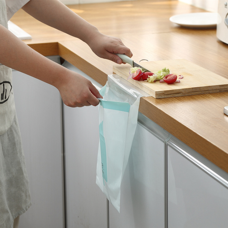 Car car portable garbage bag paste one-time storage hanging car trash can small cleaning bag