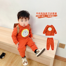 Autumn Clothing New Childrens Clothing Mens Clothing Sport Suit Boy Foreign Air Two Sets Leisure Two Sets Ebb