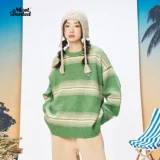 mostwantedlab Демисезонный трикотажный свитер для влюбленных, круглый воротник, оверсайз