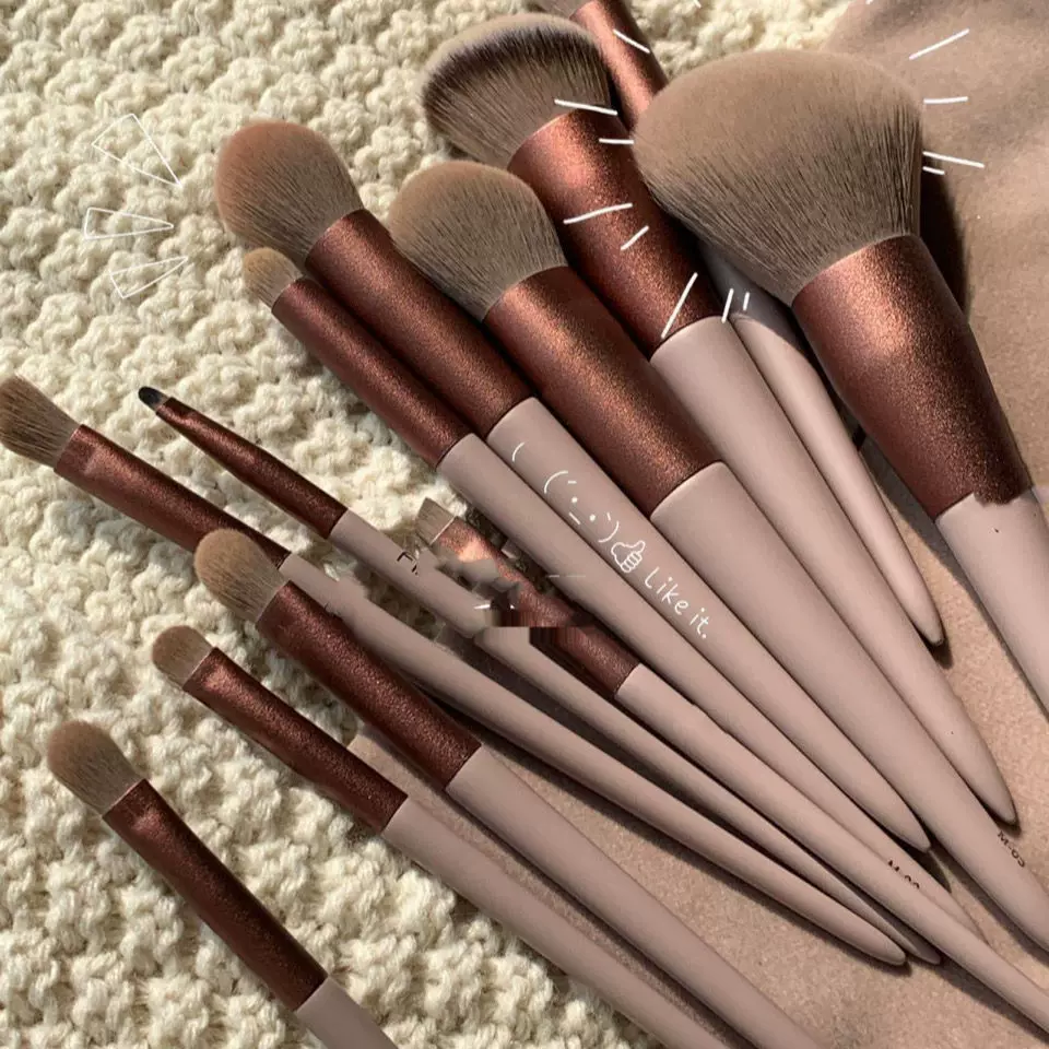 Brush, soft storage system, foundation, handheld loose powder, full set