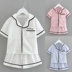 Summer childrens quần short sợi pajama bông thiết mỏng cô gái chàng trai trẻ cha-con nhà mặc cardigan. 