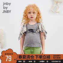 Jiangnan Bclothes Tong Clothing Clear Cabin Summer Clothing Girl Design Sensation Splicing Cotton soft Child short sleeve T-shirt
