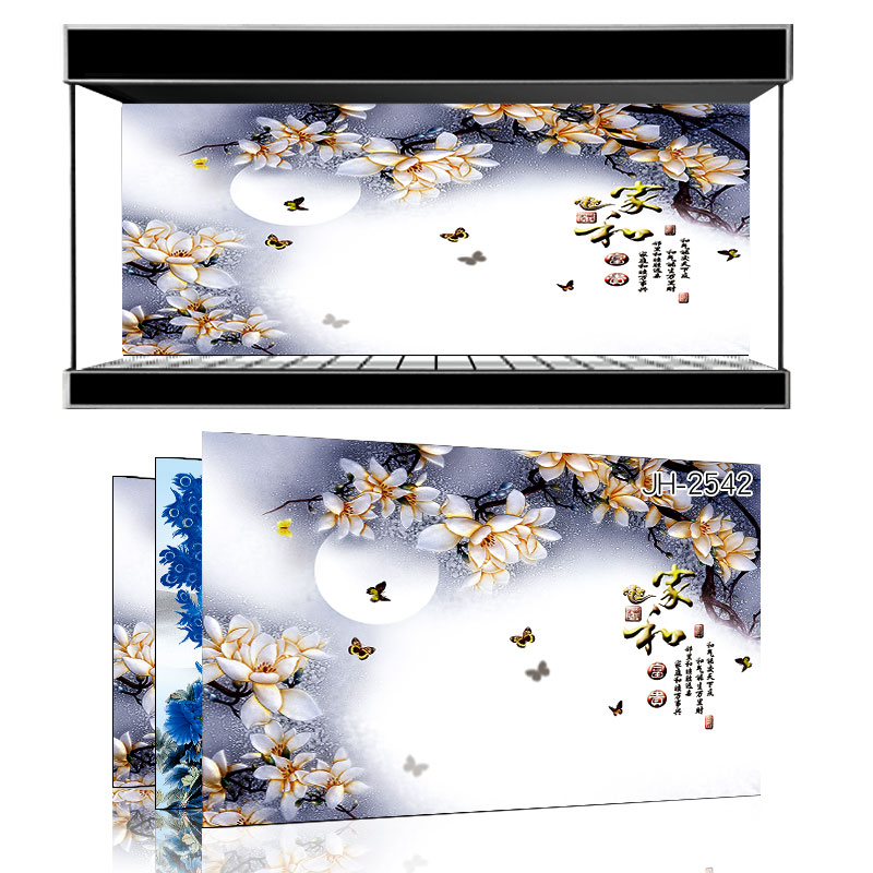 Beauty Favorite to customize the fish tank background sticker HD Decorative Painting Home and Masterpiece Cling Film Wallpaper JH-2542