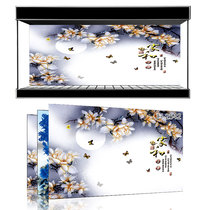 Beauty pet exhibition custom fish tank background stickers HD decorative painter and all things film wallpaper JH-2542