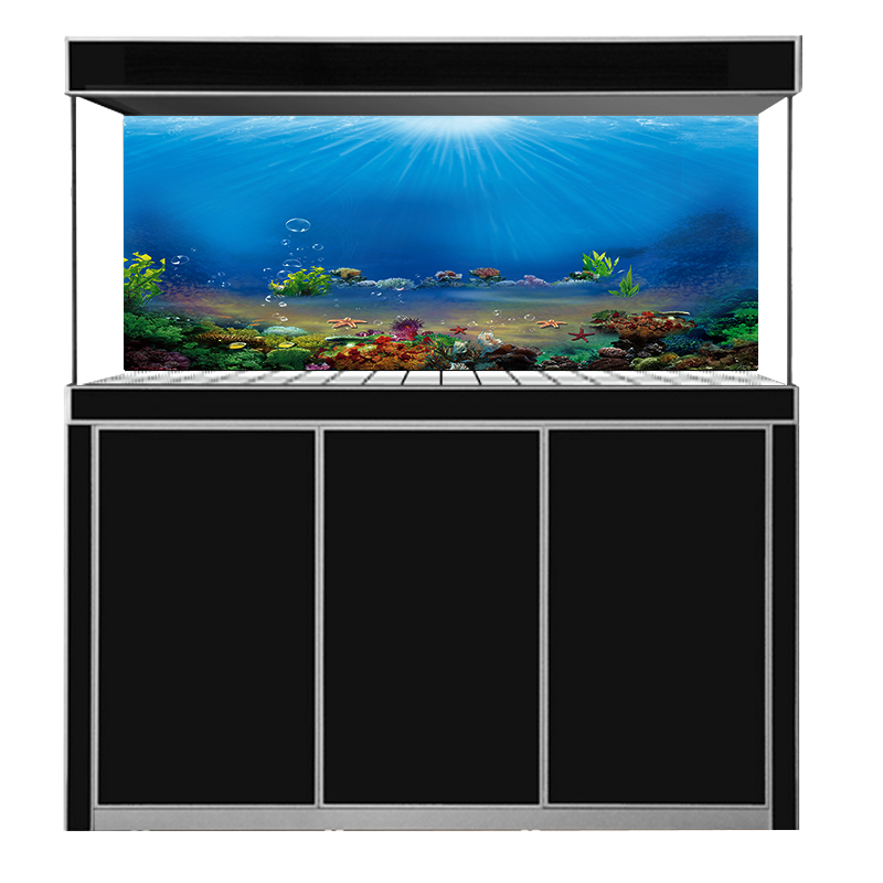 Beauty Favorite to Do Fish Tank Background Marine Seafloor World One Meter Sunshine Seawater Fish Tank Mural HY1113