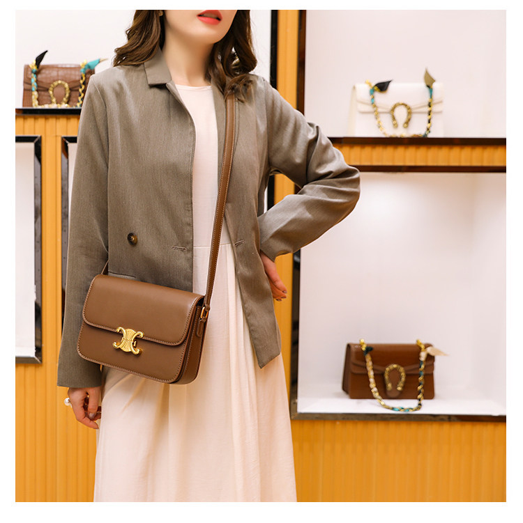 New Genuine Chanel Bag, Genuine Leather, Designer Brand, Fashionable and Versatile Crossbody Shoulder Bag for Women