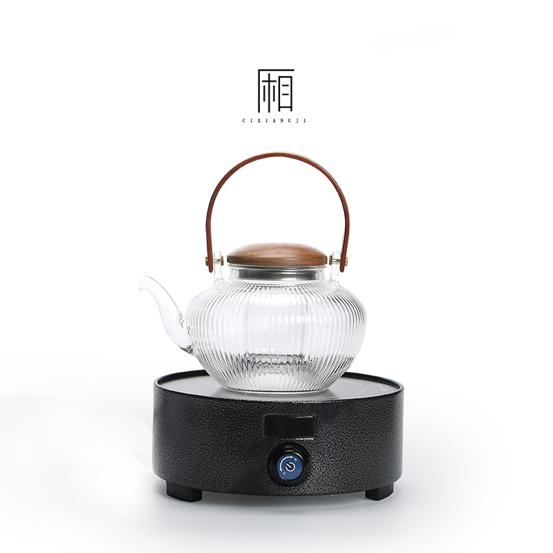 Electric pottery tea cooking equipment household water glass kettle tea furnace high temperature quiet tea bubble tea thickened