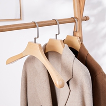 Solid wood hangers Household incognito wood clothing store special clothing support Wooden hanging clothing support drying clothes shelf hook