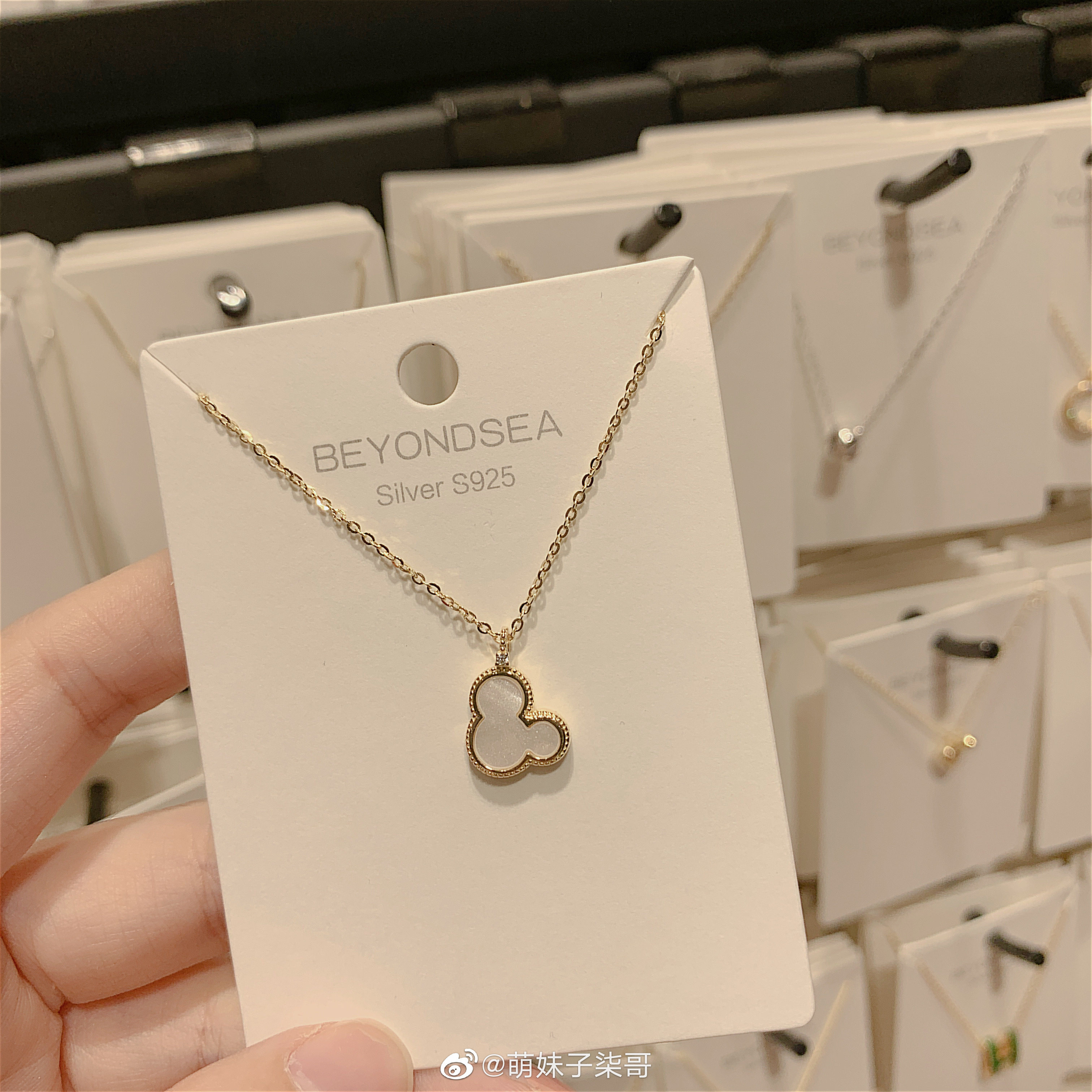 Qima recommends 925 sterling silver K gold-plated necklace - Taobao