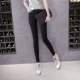 Quần tây nam nữ mùa xuân 2019 quần legging mới eo cao phần mỏng mặc quần chân đen hoang dã Hàn Quốc - Quần tây thường