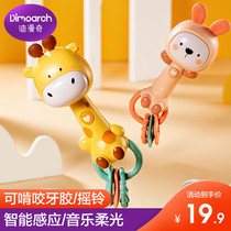 Baby toys music hand rattles can bite 3-6 months or more 4 children soothe baby 0-1 years old and 8 hands