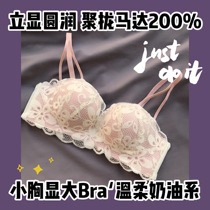 Kana Haowu Store Small Chest Underwear Women's No Steel Ring Adjusted Bra Set Japanese Girl bra