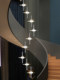 2026 New Model Star Villa Staircase Chandelier Designer Crystal Full Spectrum High-End Loft Duplex Long Chandelier