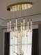 Water Drop Pendant Light, Light Luxury Model Room Dining Table Restaurant Light, Creative Oval Adjustable Tmall Genie Smart Lighting