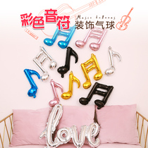 Baby birthday party decoration notes aluminum film balloon wedding room layout ktv 61 stage concert
