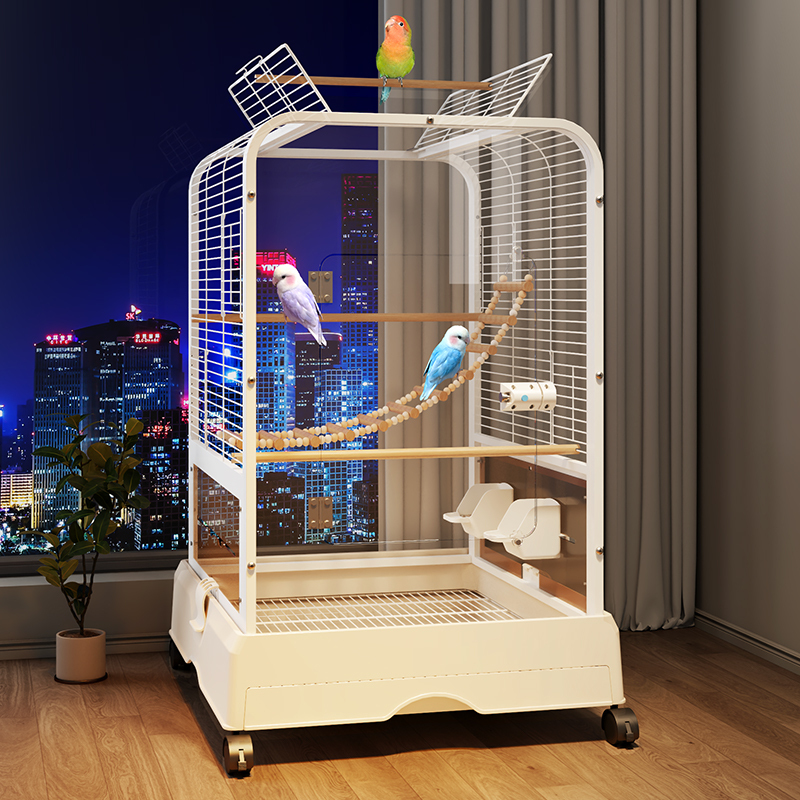 Bird Cage Parrot Cage for Home Use, New Splash-Proof Design for Cockatiels, Lovebirds, and Small Sunbirds, Special Large Luxury Villa Model Bird Cage Parrot Cage for Home Use, New Splash-Proof Design for Cockatiels, Lovebirds, and Small Sunbirds, Special Large Luxury Villa Model