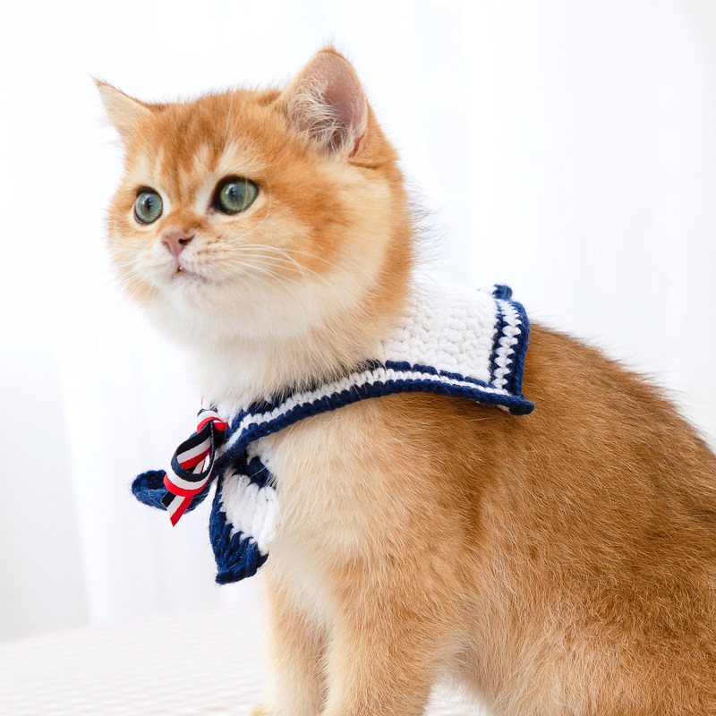 Cat Item Circle cute kitty Kitty Decoration Ornament Young Cat Kitty Kitty Cat neck ring handwoven scarves for scarves of dogs