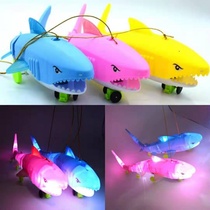 Rope universal shark with music Electric light will walk and run 123 year old baby childrens educational toys
