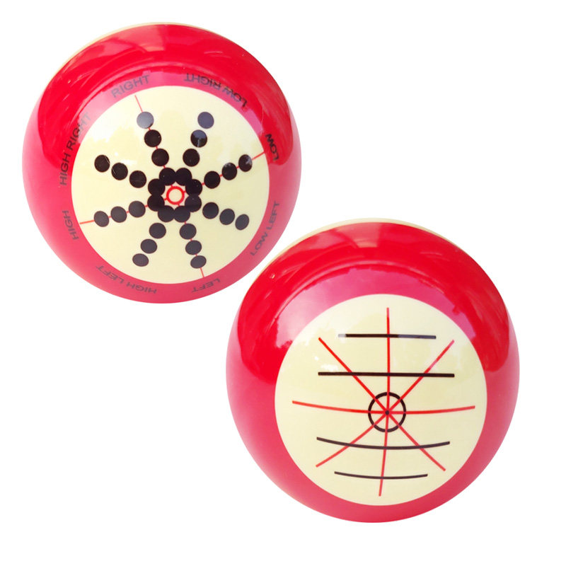 Black eight billiards training with ball mother ball aiming trainer Chinese-style eight-ball coaching ball practice red white ball