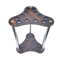 Triangle 12-hole density plate floor pole holder billiard pole display rack billiard pole display rack bar holder