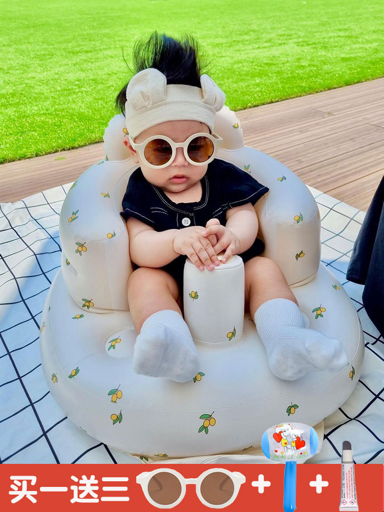 Baby learning chair baby does not hurt the spine learning to sit artifact sofa inflatable training chair baby chair anti-fall learning seat