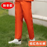 Красные осенние штаны