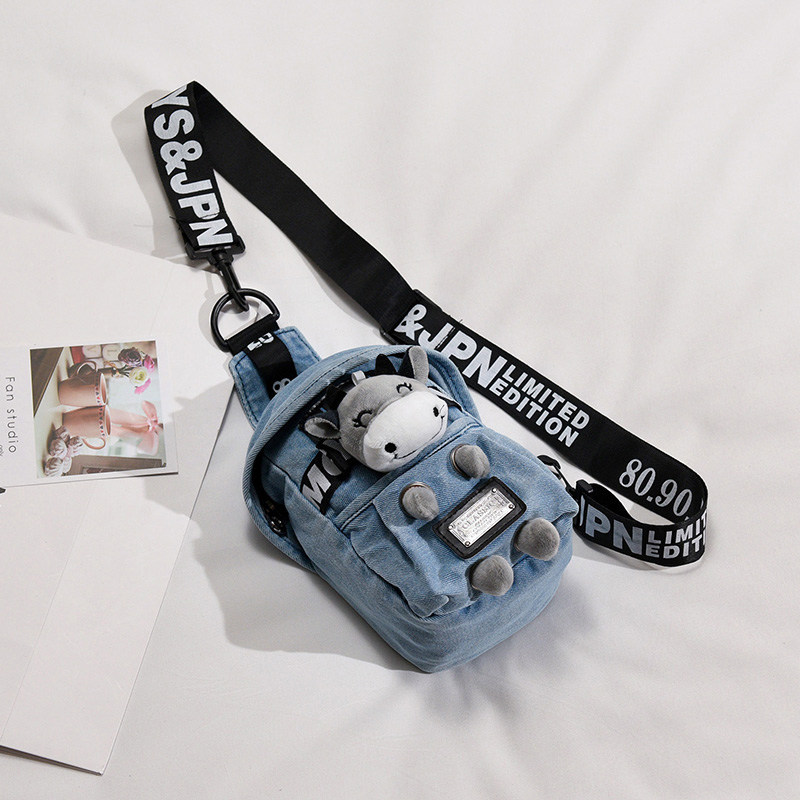 Next Alice girl boy chest bag fashion cool wave casual single shoulder bag sloped satchel bag for foreign air summer children bag-Taobao