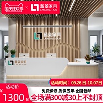 Lanling company front desk simple service desk cashier creative paint bar reception desk modern office front desk