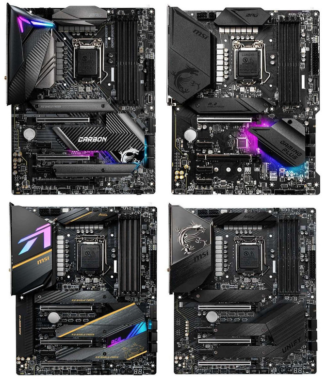 MSI Z490 Gaming Carbon/Ace/Edge/Plus//Unify Z490A Pro
