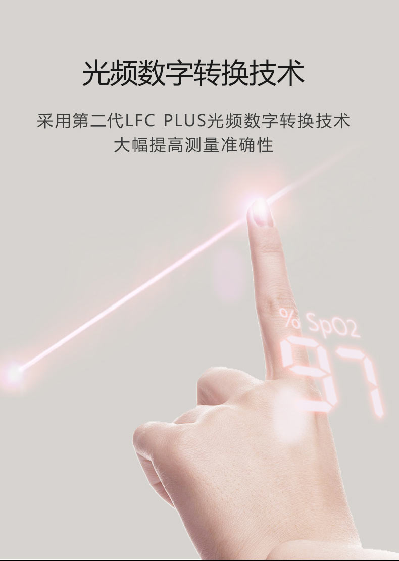 力康 指夹式血氧仪 血氧脉搏同测 图7